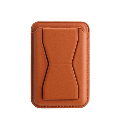 MagSafe Wallet Card Holder with stand and grip - Brown