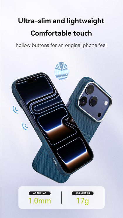 Lanex Star Series Phone Case iPhone 17 Pro and Pro Max - Blue