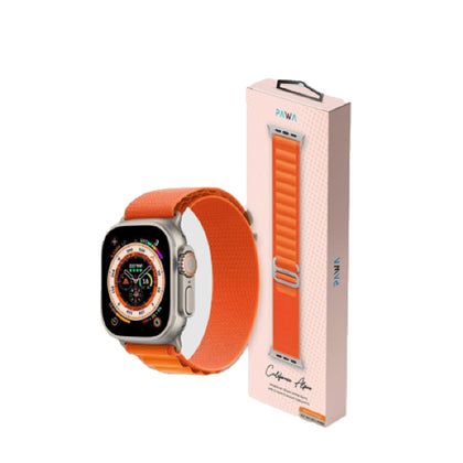 Pawa California Alpine Watch Strap Ultra/Series8 49/45/44/42mm - Alpine Orange