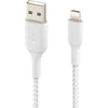 Belkin Braided USB-A to Lightning Cable (1m / 3.3ft, White)