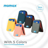 Momax 1-Wallet Magnetic Card Holder With Stand - Blue