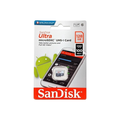 SanDisk Ultra micro SDXC, 128GB, U1, C10, A1, UHS-1, 100MB