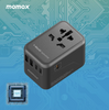 Momax 1-World 65W GaN Convenient Travel Socket- Black