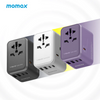 Momax 1-World 65W GaN Convenient Travel Socket- Black