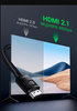 UGREEN 8K HDMI 2.1 Cable Ultra HD 8K@60Hz 4K@120Hz High Speed 48Gbps Zinc Alloy Shell Braided Gray 1.5m