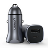 Ugreen Fast Car Charger USB-A / USB-C 30W PD PPS Gray (CD130)