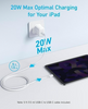 Anker Charger 20W with USB-C Cable - white