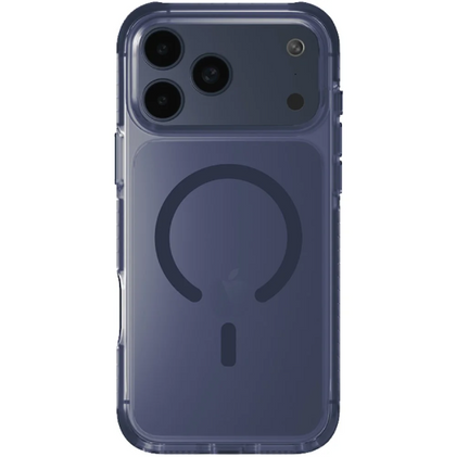 UNIQ Combat Triple-Layered Protective Phone Case with MagSafe for iPhone 17 Pro – Navy Blue