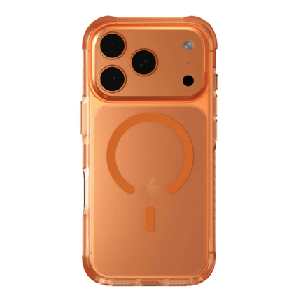 UNIQ Combat Triple-Layered Protective Phone Case with MagSafe for iPhone 17 Pro Max – Orange