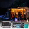 Aukey Power Studio 300 Power Station, Supports Double Charging, For Garden and Outdoor Use, 2 Ports Simultaneous Power Supply, 297Wh / 82500mAh Capacity, Grey