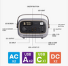 Aukey Power Studio 300 Power Station, Supports Double Charging, For Garden and Outdoor Use, 2 Ports Simultaneous Power Supply, 297Wh / 82500mAh Capacity, Grey