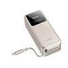 Momax 1-Pac⁺ 10000mAh 3in1 Hybrid GaN Battery Pack with Built-In Retractable Cable - Titanium(Copy)