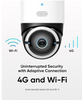 eufy Security 4G LTE Cam S330, 4K Cellular Solar Security Cameras Wireless Outdoor, Pan and Tilt, 4G and Wi-Fi Duo-Mode, AI Tracking, with SIM Card and 32GB SD Card, No WiFi, No Problem