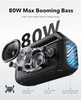 soundcore Boom 2 By Anker, Outdoor Speaker, 80W, Subwoofer, BassUp 2.0, 24H Playtime, IPX7 Waterproof, Floatable, RGB Lights, USB-C, Custom EQ, Bluetooth 5.3, Portable for Camping, Beach, and Backyard