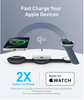Anker MagSafe Compatible MagGo UFO 3-in-1 Charger, iPhone 17 Wireless Charging Station, 15W Qi2 Certified, Foldable Travel Charging Pad, for iPhone 17/16/15/14, AirPods, Apple Watch (Not a Power Bank)