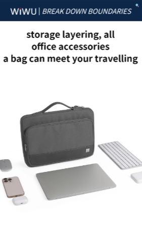 WiWU Cozy Classic Waterproof Polyester Laptop Case - 14 in