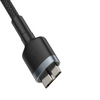 Baseus Cafule Converter Cable USB 3.0 Male To Micro-B 1M - Dark Grey (CADKLF-D0G)