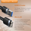 Baseus Cafule Converter Cable USB 3.0 Male To Micro-B 1M - Dark Grey (CADKLF-D0G)