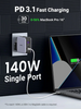 Ugreen Nexode 140W GaN Wall Charger 3-Ports with Type C to Type Cable (240W)