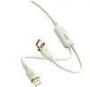 Lanex 2-in-1 Cable Beige With Type C & Lighting 1.2m Beige – LS456T