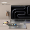 شاحن Momax 1-World للسفر بأربعة منافذ GaN بقوة 170 واط + كابل USB-C - حجر رملي