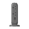 Momax Oneplug 11-Outlet Power Strip with 2 USB-A and 2 USB-C 2M - Black