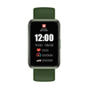 Swiss Military Rhine2 Smart Band 1.57” Display, Bluetooth Calling, Multi Language, Health & Sports Tracking, 7 Days Battery, IP67, iOS/Android Compatible, Green Strap