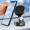 Vacuum Suction Phone Holder for Cars Desks & More | A2 - Black