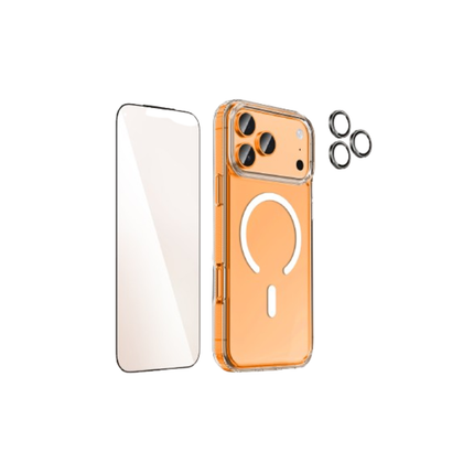 Lanex Protection Bundle Set 3 in 1 iPhone 17 Pro and Pro Max ( Screen Protector + Camera Lens + Magsafe Case)