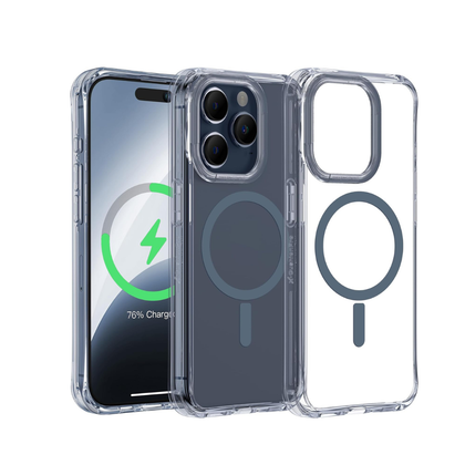 غطاء مغناطيسي بسيط من Amazing Thing | آيفون 15 برو/برو ماكس - رمادي