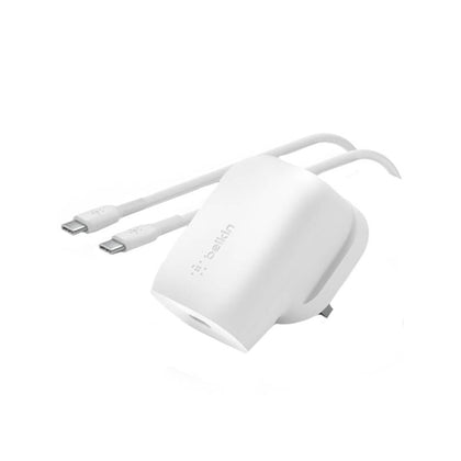 Belkin Wall Charger 30W White With Type-C Cable 1m