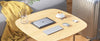 Meetion iKey C210 Wireless Keyboard + Mouse-Bluetooth + 2.4G-for Mac, Multi Devices Quiet Slim Rechargeable -Arabic & English-White