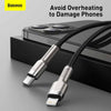 Baseus Cafule Metal Data cable USB Type C - Lightning 20 W Power Delivery 1 m black