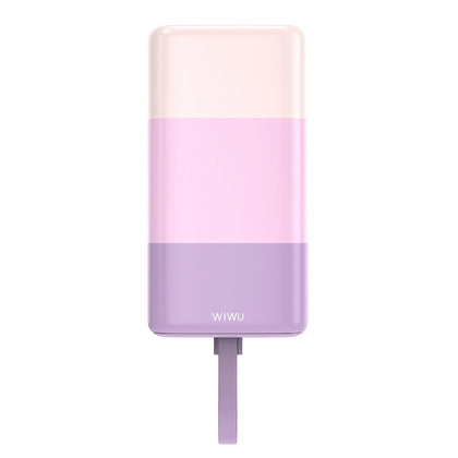 2024 Colorful WiWU Bluit With Cable PD 20W Fast Charging 10000Mah Power Bank Wi-P015