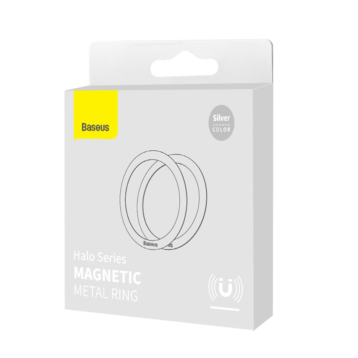 Baseus Halo Series magnetic ring (2 pcs/package) silver