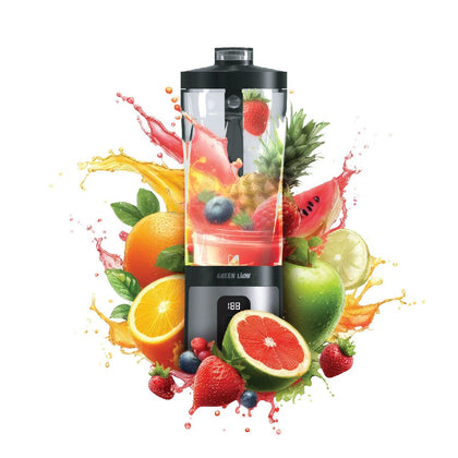 Green Lion Projet Portable Blender With 600 ML Capacity, 6 Powerful Blades, 120W Power