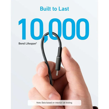 Anker 322 PowerLine USB-C to USB-C Cable (0.9 m / 3 ft, 60 W PD) – Model A81F5H11