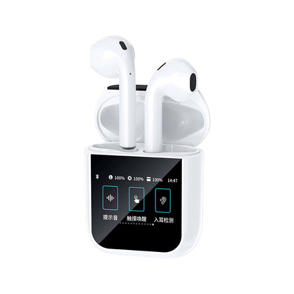 WiWU T24 Wireless Earbuds with Screen Bluetooth 5.4 4.5H Music Type-C Charging Ear Detection T24