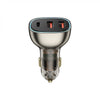 WIWU WI-QC013 90W PD+QC KIRSITE GEEK FAST CAR CHARGER DUAL USB+TYPE-C - BLACK