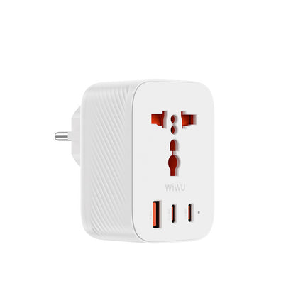 Wiwu Wi-UA008 GaN Tech PD Fast Charging Travel Charger 30W 3 Pin Plug