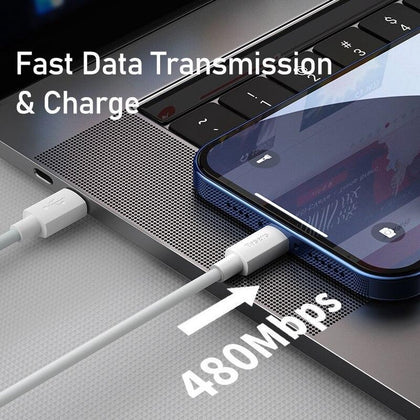 BASEUS 1.5m  PD 20W Type C to Iphone Charging Wire (2 Cables)- سلك شحن سريع -1.5متر تاب سي الى ايفون