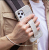 Uniq Iphone 12 Pro Max Hybrid Heldro Designer Edition Case / Cover  - Ivory Camo - كفر حماية مع قبضه من شركة يونيك