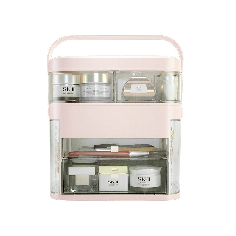 Cosmetic Storage Box Makeup Organizer & Mirror Drawer XM-1003