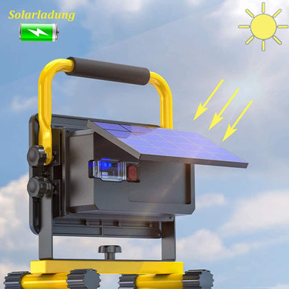 Rechargeable Portable LED 150W Work Light with Stand (Solar)
