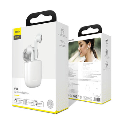 Baseus Encok W04 True Wireless Earphones (White)