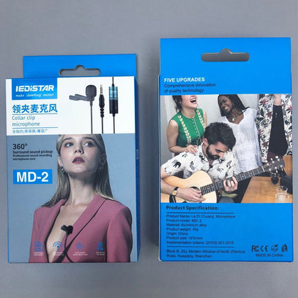LediStar Collar Clip Microphone MD-2