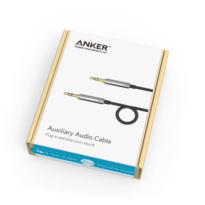 Anker Premium Auxiliary AUX Cable (4ft/1.2m) – Black
