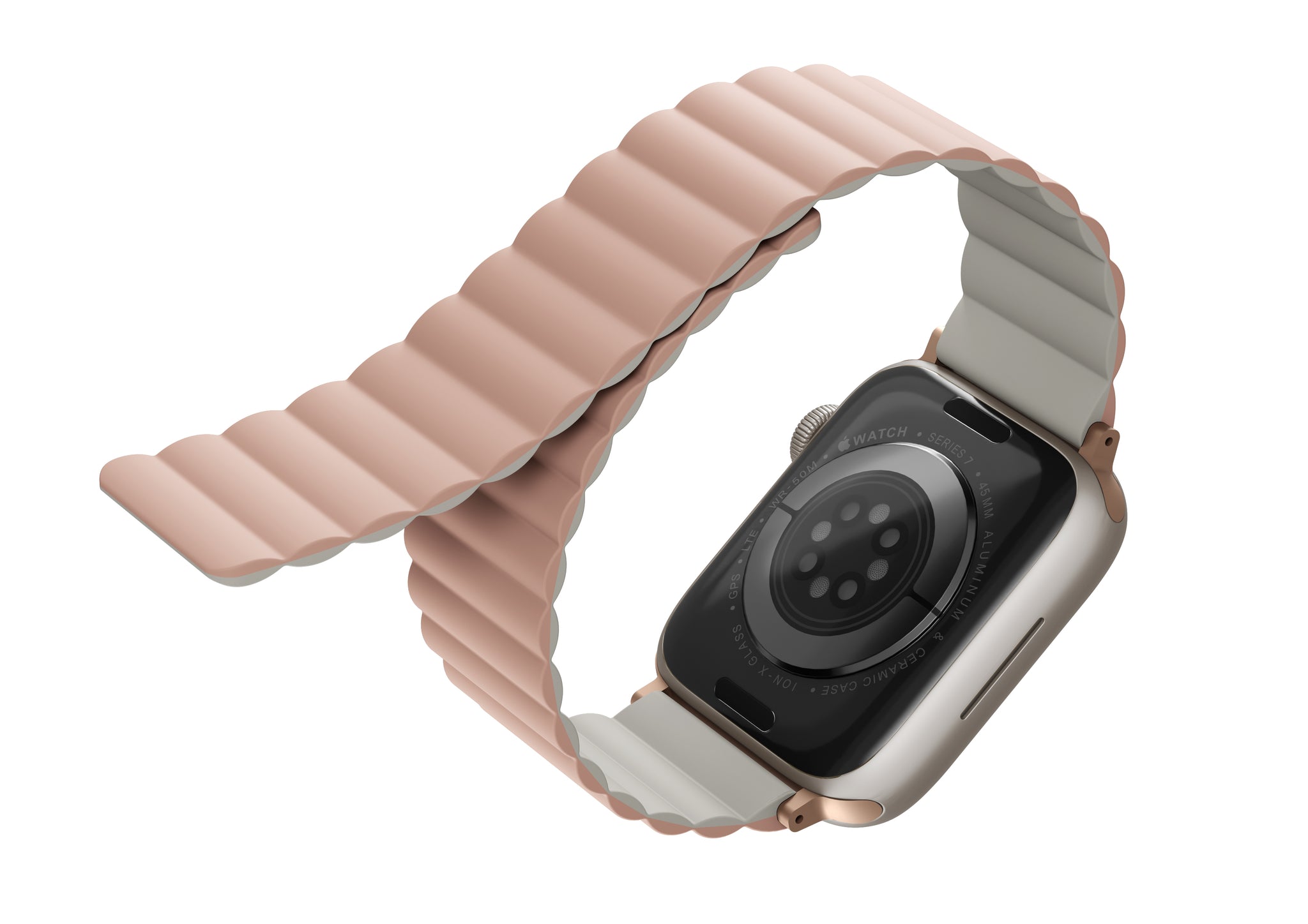 Uniq Revix Reversible Magnetic Apple watch strap 41/40/38MM - BLUSH (PINK/BEIGE)