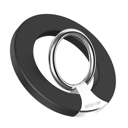 Green Lion Magnetic Ring Buckle - Black - مقبض حمل الهاتف ٣٦٠ درجة من شركة قرين لايون