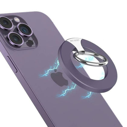 Green Lion Magnetic Ring Buckle - Purple - مقبض حمل الهاتف ٣٦٠ درجة من شركة قرين لايون